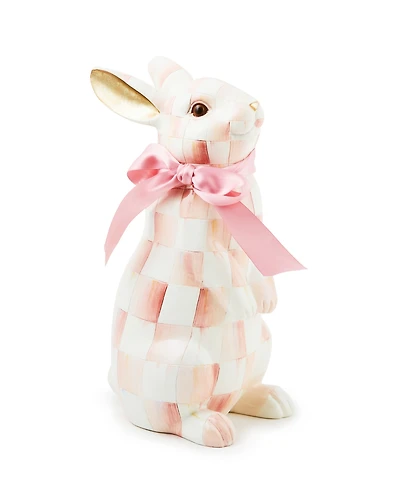 Mackenzie-Childs Rosy Check Standing Bunny Figurine