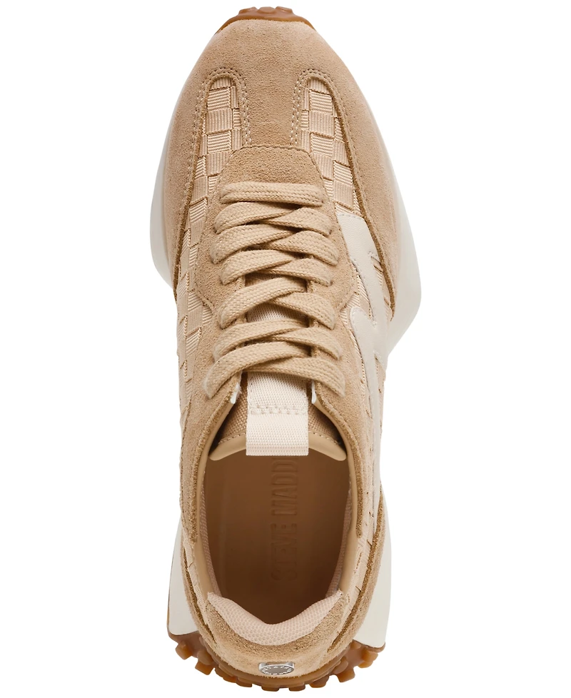 Steve Madden Women's Campo Retro Lace-Up Jogger Sneakers