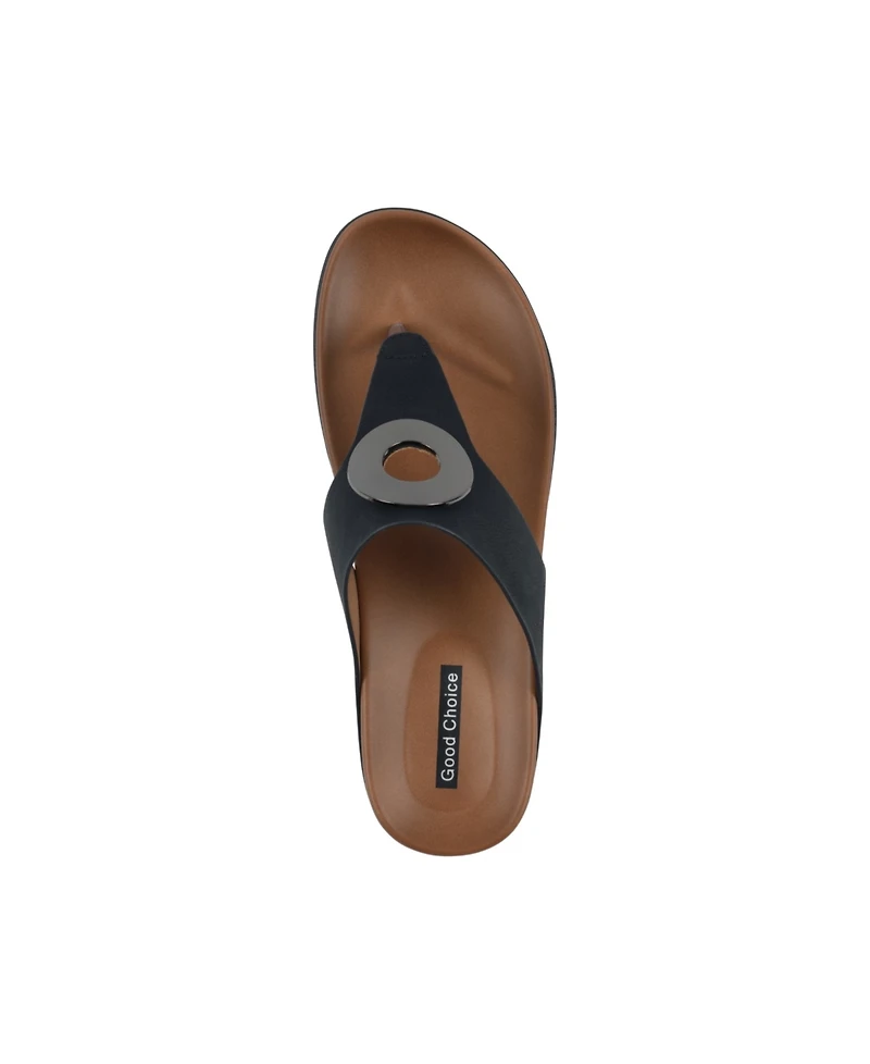 Gc Shoes Women's Seli Thong Wedge Sandals