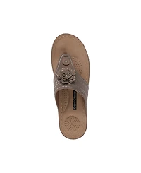 Gc Shoes Women's Cora Embellished Floral Wedge Sandals