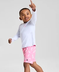 Hurley Toddler Boys Pineapple Swim Top & Printed Shorts, 2 Piece Set