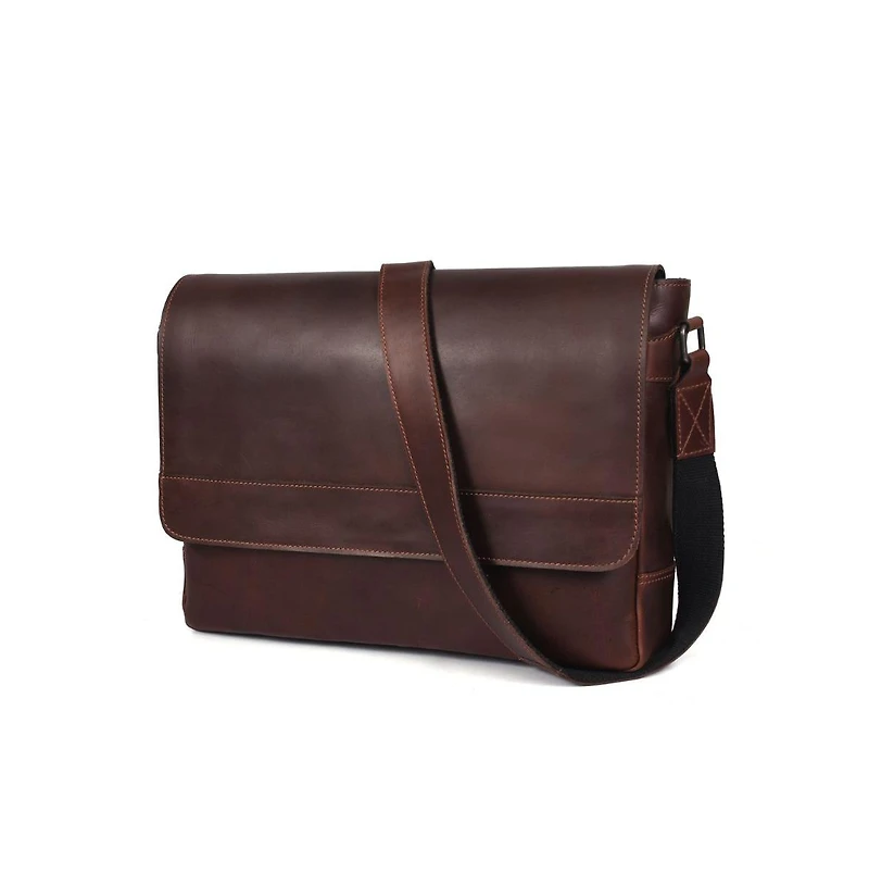 Polaris Leather Messenger Bag