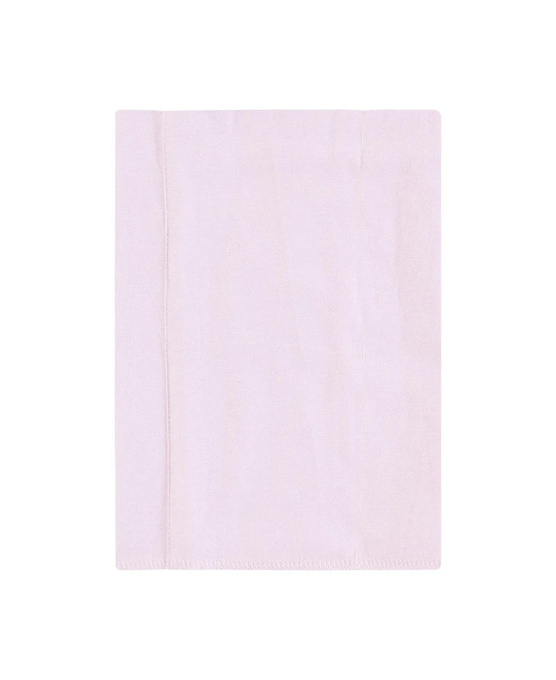 Hudson Baby Girls Gentle Cotton-Blend Flannel Burp Cloths Value Set