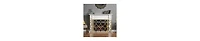 Metal Fireplace Screen – 3-Panel Design with Decorative Quatrefoil Pattern
