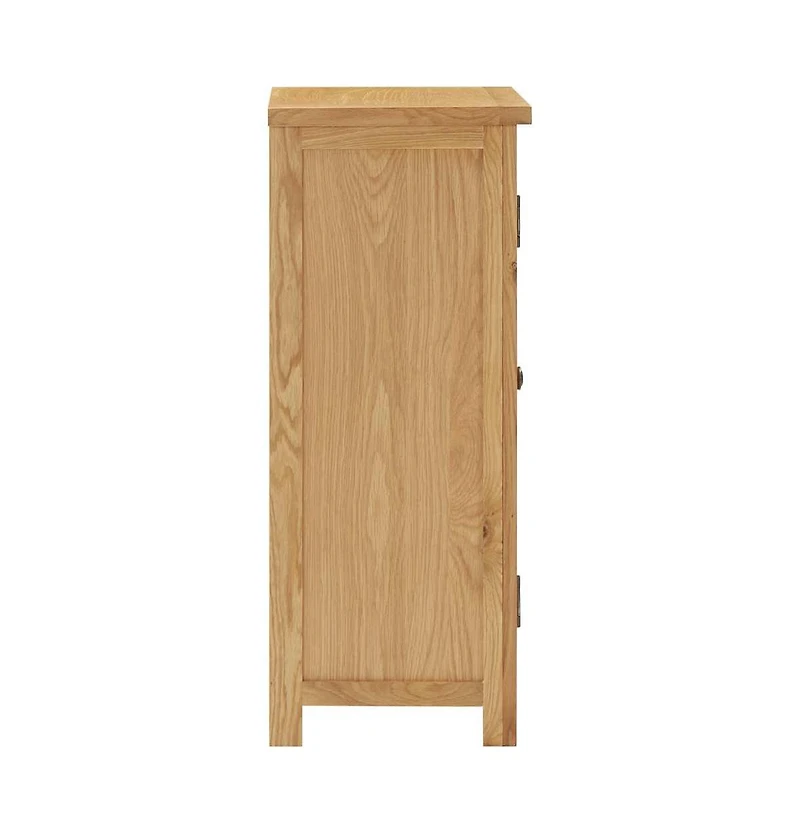 Cupboard 17.7"x12.6"x33.5" Solid Oak Wood