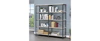 Storage shelves with 5 adjustable levels, garage storage shelves, heavy-duty metal shelves, practical shelf units, suitable for warehouse storage room