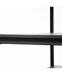 Storage shelves with 5 adjustable levels, garage storage shelves, heavy-duty metal shelves, practical shelf units, suitable for warehouse storage room