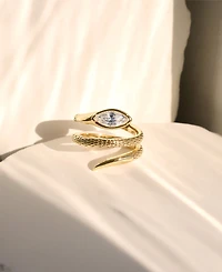 Ettika Marquise Crystal Coiled Ring