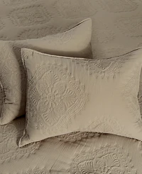 Levtex Muslin Stitch Stitching 3-Pc. Quilt Set, Full/Queen