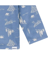 Gerber Toddler Boys 2-Piece Button Up Pajama Set