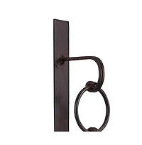 Wall Sconce with Hurricane Glass and Chain Design Holder for Elegant Lighting and Decor