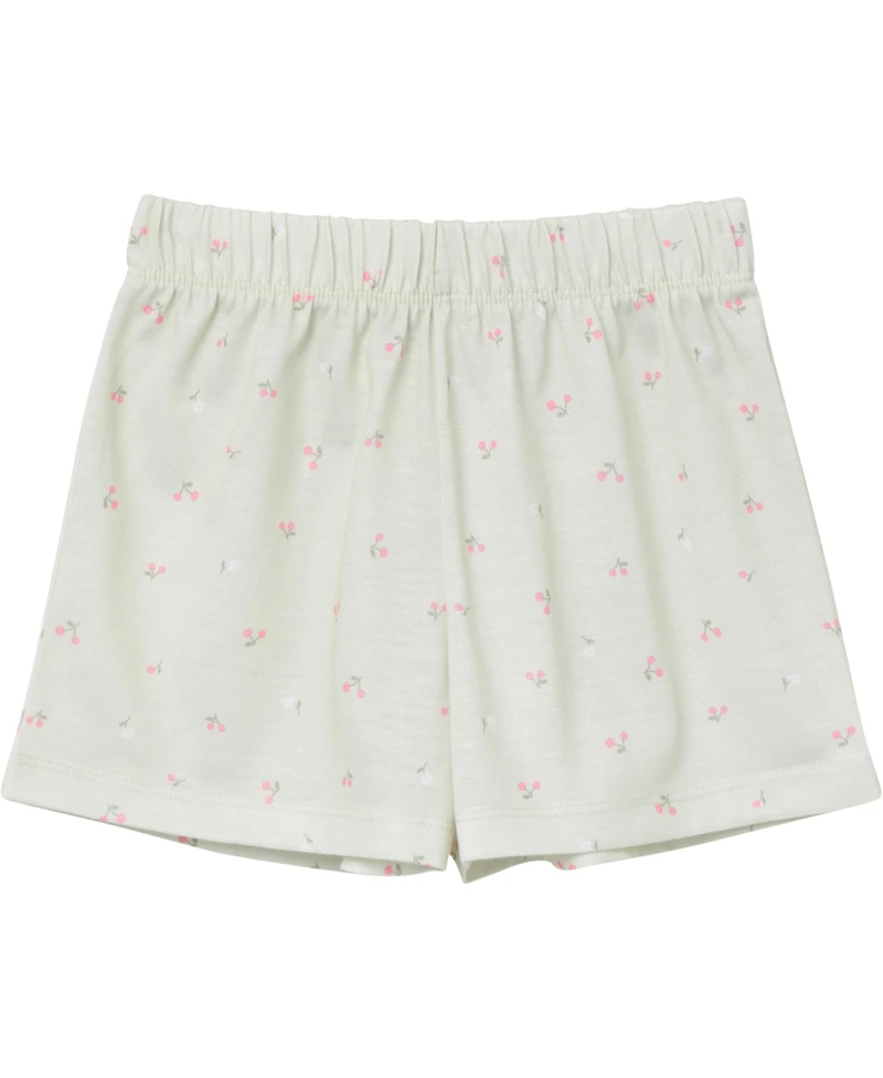 Gerber Toddler Girls 2-Piece Button Up Pajama Shorts Set