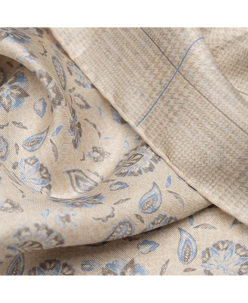 Elizabetta Men's Enzo - Double Sided Silk Pocket Square for Men