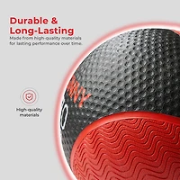 Sunny Health & Fitness Medicine Ball 15LBS, Non-slip Grip