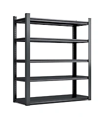 78"H 5 Tier Metal Shelves for Storage Garage Shelving 2000LBS Heavy Duty Storage Shelves Adjustable Garage Shelf Industrial Shelving Unit Storage Util