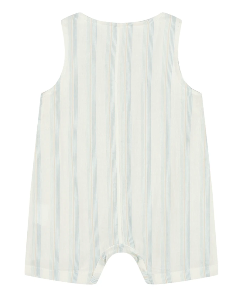 Calvin Klein Baby Boys Striped Gauze Sunsuit