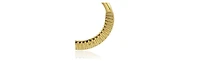 Ribbed Hoop Earrings in Stainless Steel