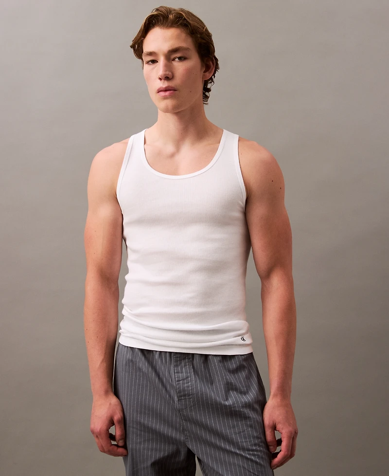 Calvin Klein Men's 3-Pack Cotton Classics Tank Tops