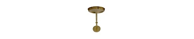 Modern Iron Side Table with Round Tray Top and Column Support