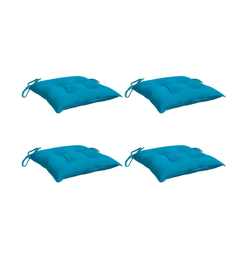 Chair Cushions pcs Light Blue 15.7"x15.7"x2.8" Oxford Fabric