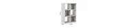 Rustic Wooden 6-Cube Organizer with Open Storage Compartments