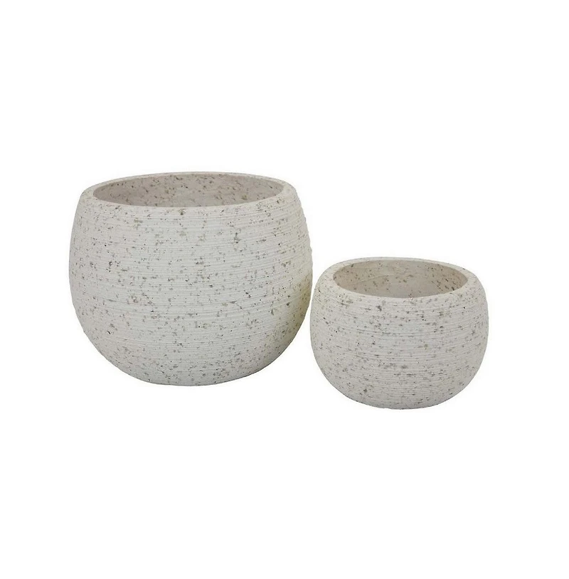 Set of 2 Decorative Planters for Stylish Indoor and Outdoor Gardening