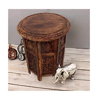 Folding Accent Table for Stylish and Space-Saving Convenience