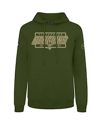 LevelWear Men's Olive Pittsburgh Penguins Podium Pullover Hoodie
