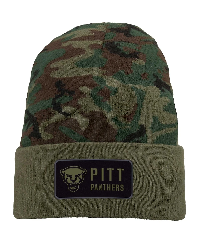 Nike Men's Camo Pitt Panthers Military Pack Cuffed Knit Hat
