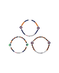 Foco Houston Astros Friendship Bracelet, Set of 3