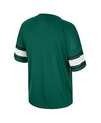 Colosseum Women's Green Michigan State Spartans I'm Gliding Here Rhinestone T-Shirt