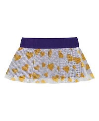 Outerstuff Girls Baby Boys and Girls 2-Piece Lsu Tigers Love My Team Bodysuit and Skirt Set