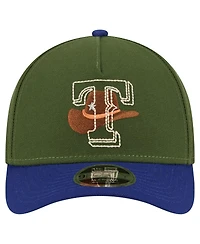 New Era Men's Dark Green Texas Rangers City Feature 9Forty A-Frame Adjustable Hat