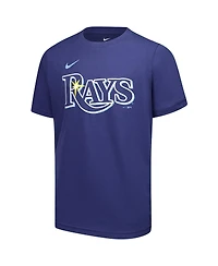 Nike Big Boys and Girls Junior Caminero Navy Tampa Bay Rays Name Number T-Shirt