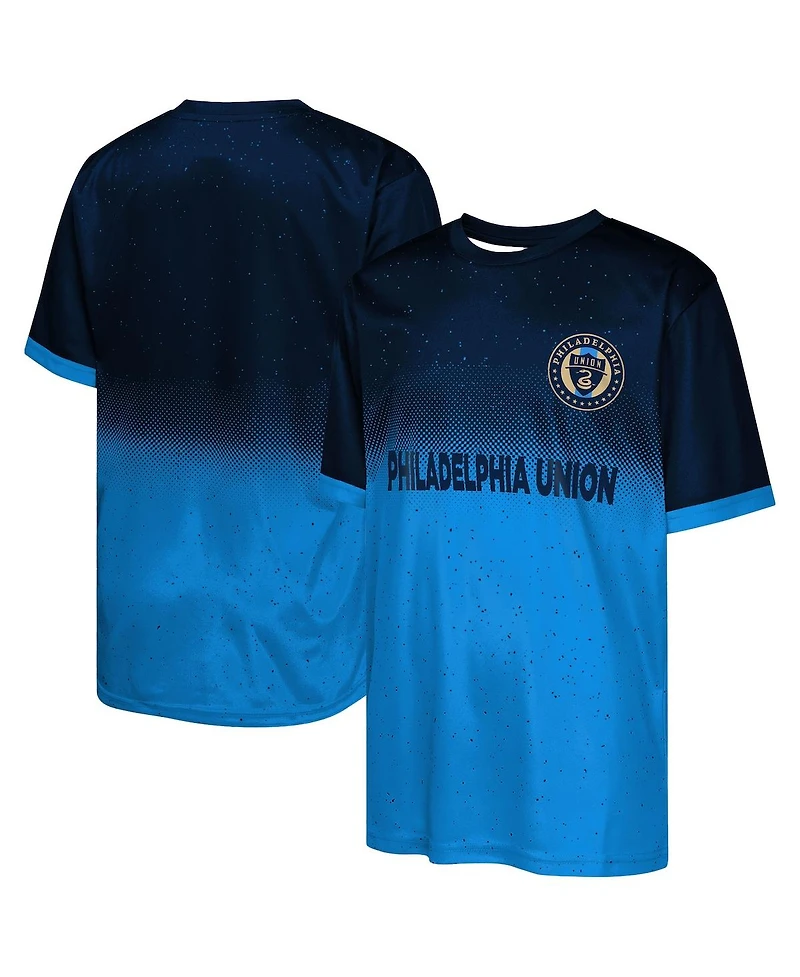 Outerstuff Big Boys and Girls Navy Philadelphia Union Stalwart Defender T-Shirt