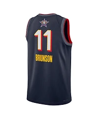 Nike Men's and Women's Jalen Brunson Navy 2025 Nba All-Star Game Swingman Player Jersey
