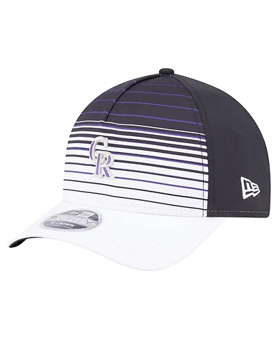 New Era Men's Black Colorado Rockies Gradient 9Forty M-Crown Adjustable Hat