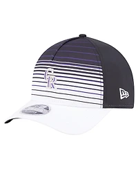New Era Men's Black Colorado Rockies Gradient 9Forty M-Crown Adjustable Hat