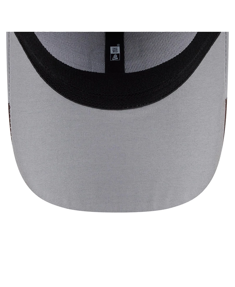 New Era Men's Gray San Diego Padres Linear 39Thirty Flex-Fit Hat