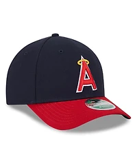 New Era Men's Navy/Red Los Angeles Angels Player Replica 9Forty Adjustable Hat