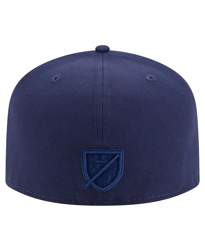 New Era Men's Navy St. Louis City Sc Color Pack A-Frame 59FIFTY Fitted Hat