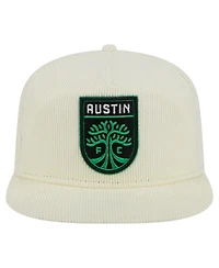 New Era Men's Cream Austin Fc 2025 Kickoff Snapback Golfer Hat