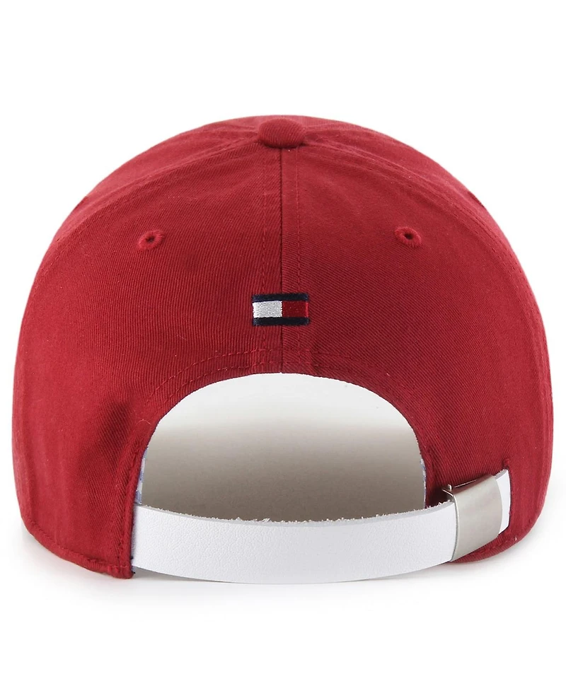 '47 Brand Men's x Tommy Hilfiger Red/White Miami Heat Courtside Cleanup Adjustable Hat