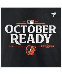 Fanatics Big Boys and Girls Black Baltimore Orioles 2024 Mlb Postseason Locker Room T-Shirt