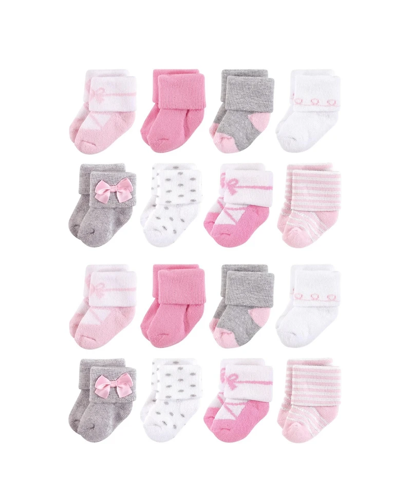 Little Treasure Baby Boys Soft & Durable 16Pc Terry Sock Collection