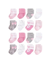 Little Treasure Baby Boys Soft & Durable 16Pc Terry Sock Collection