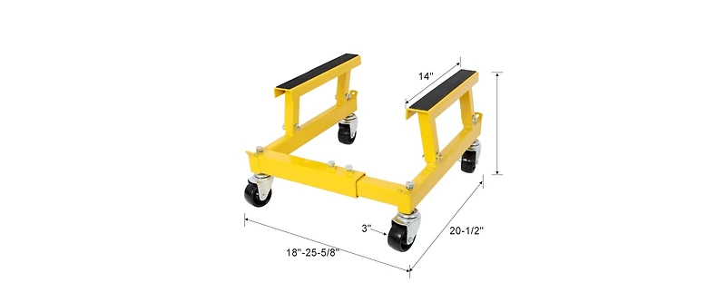 6 Step Folding step stool with bandwidth anti slip pedals and tool trays, lightweight and portable steel step stool