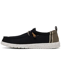 Hey Dude Men's Wally Summer Linen Casual Moccasin Sneakers from Finish Line