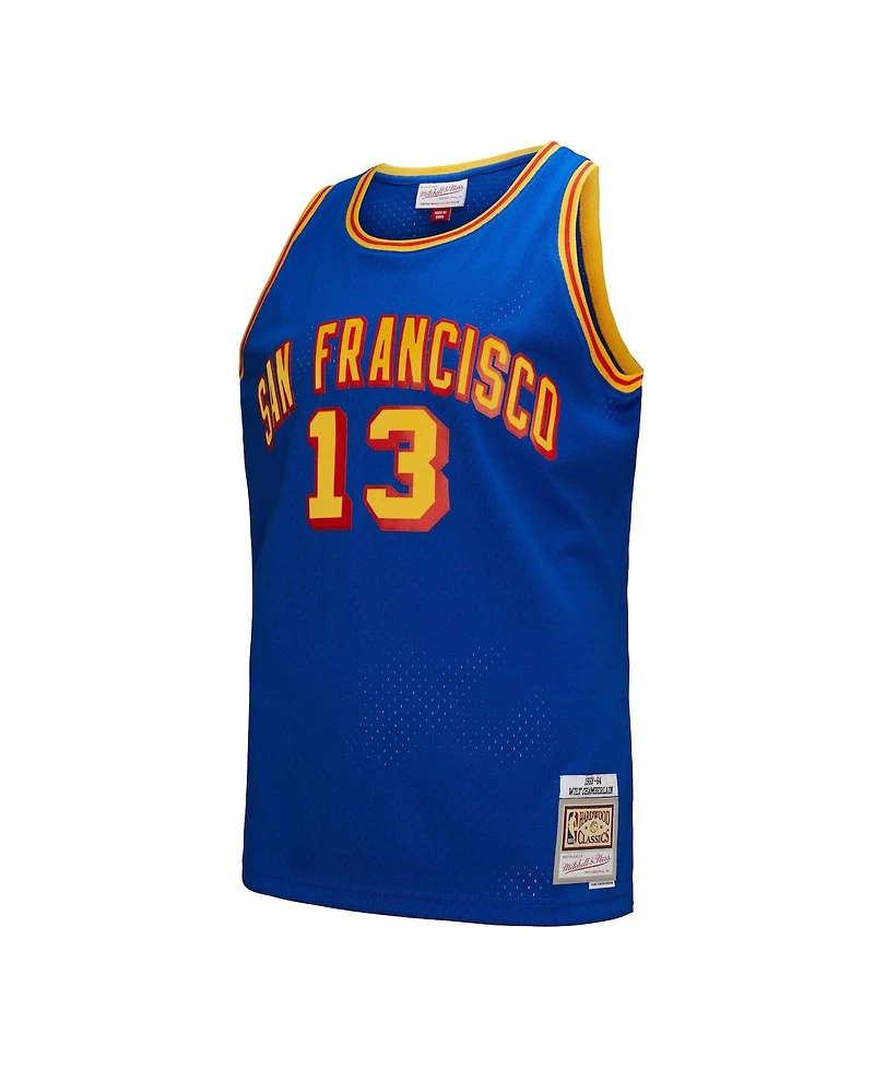 Mitchell & Ness Men's Wilt Chamberlain Royal San Francisco Warriors Hardwood Classics 1963/64 Swingman Jersey