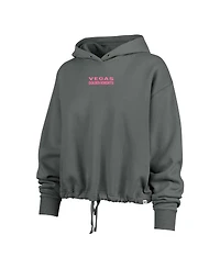 '47 Brand Women's Gray Vegas Golden Knights Bright Side Venice Cropped Pullover Hoodie